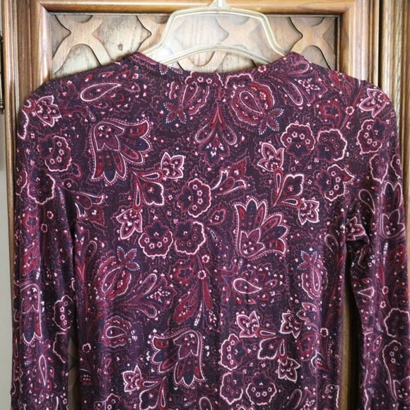 American Eagle Boho Paisley Bell Sleeve Dress - NWOT, XXS! - Picture 11 of 16